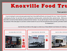 Tablet Screenshot of knoxvillefoodtrucks.com